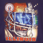 NCAA (Lee) - Illinois Fighting Illini Helmet T-Shirt 1990s Large Vintage Retro Football