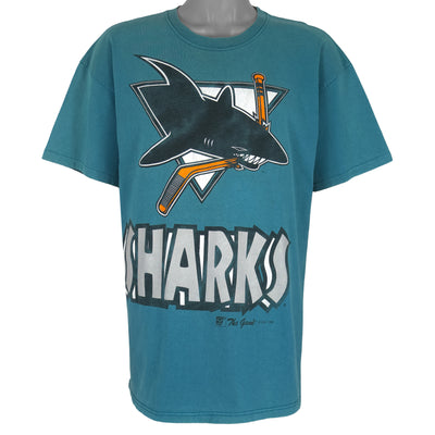 NHL (The Game) - San Jose Sharks Big Logo T-Shirt 1994 X-Large