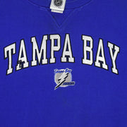 NHL - Tampa Bay Lightning Embroidered Crew Neck Sweatshirt 2000s Large Vintage Retro Hockey
