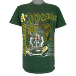 MLB (Nutmeg) - Oakland Athletics Stadium Map T-Shirt 1990 Medium