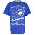 MLB - Toronto Blue Jays American League Champions T-Shirt 1993 X-Large Vintage Retro Baseball