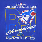 MLB - Toronto Blue Jays American League Champions T-Shirt 1993 X-Large Vintage Retro Baseball