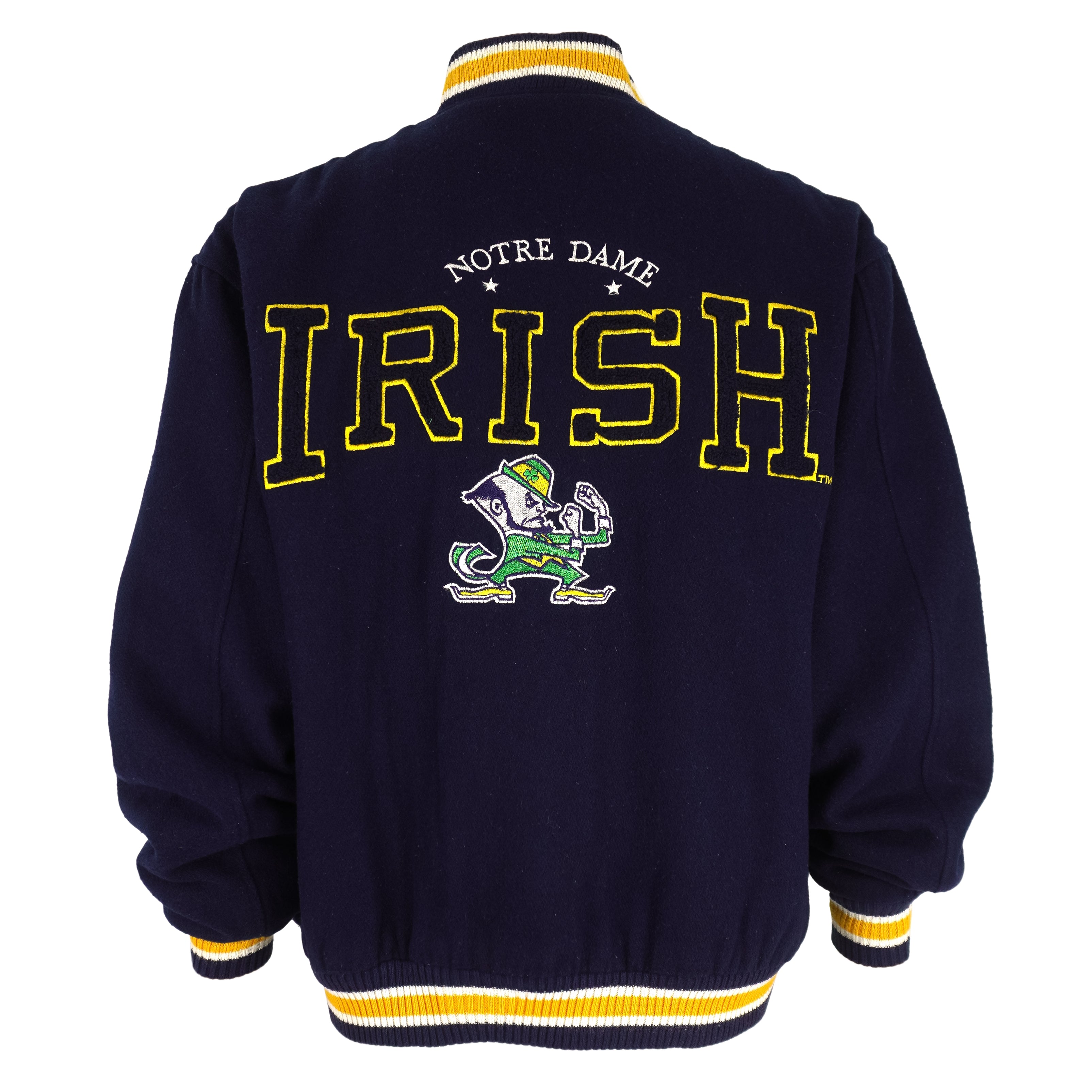 NCAA (Logo Athletic) - Notre Dame Fighting Irish Jacket 1990s X-Large Vintage Retro Football