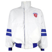 MLB (Swingster) - Chicago Cubs Button-Up Track Jacket 1990s Medium Vintage Retro Baseball