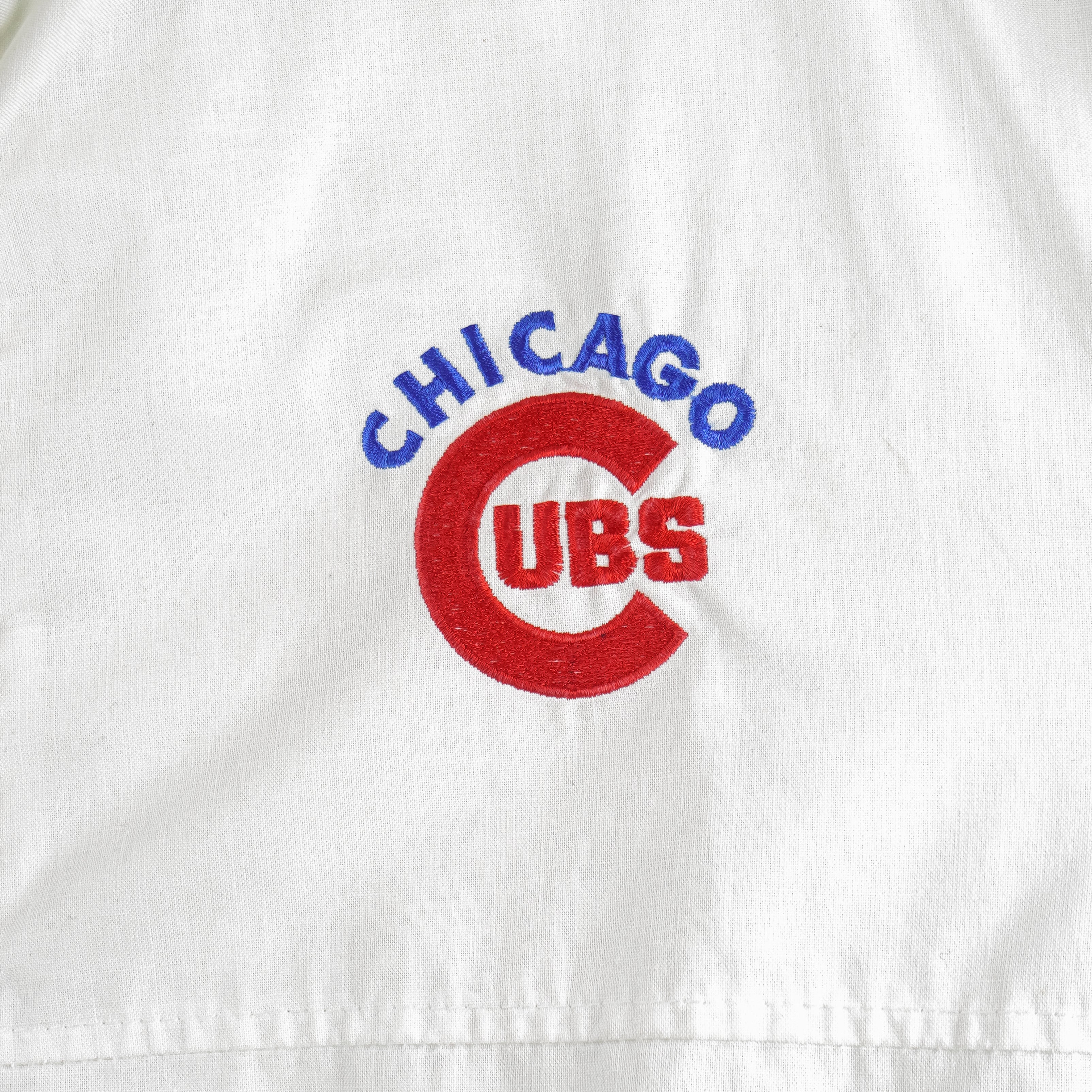 MLB (Swingster) - Chicago Cubs Button-Up Track Jacket 1990s Medium Vintage Retro Baseball