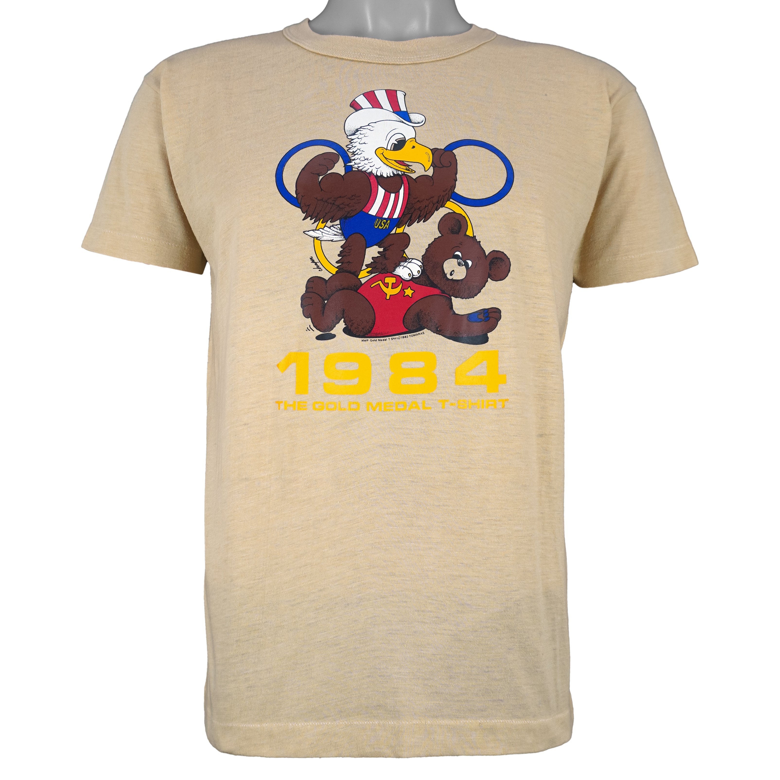 Vintage - Olympic USA vs USSR Gold Medal T-Shirt 1984 Large Vintage Retro