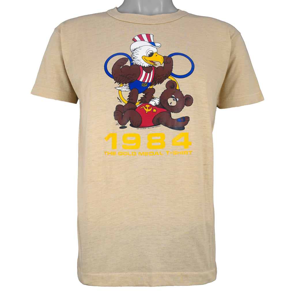 Vintage - Olympic USA vs USSR Gold Medal T-Shirt 1984 Large Vintage Retro