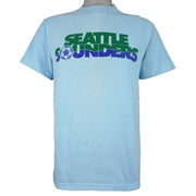 Vintage (Anvil) - Seattle Sounders Soccer T-Shirt 1980s Large Vintage Retro