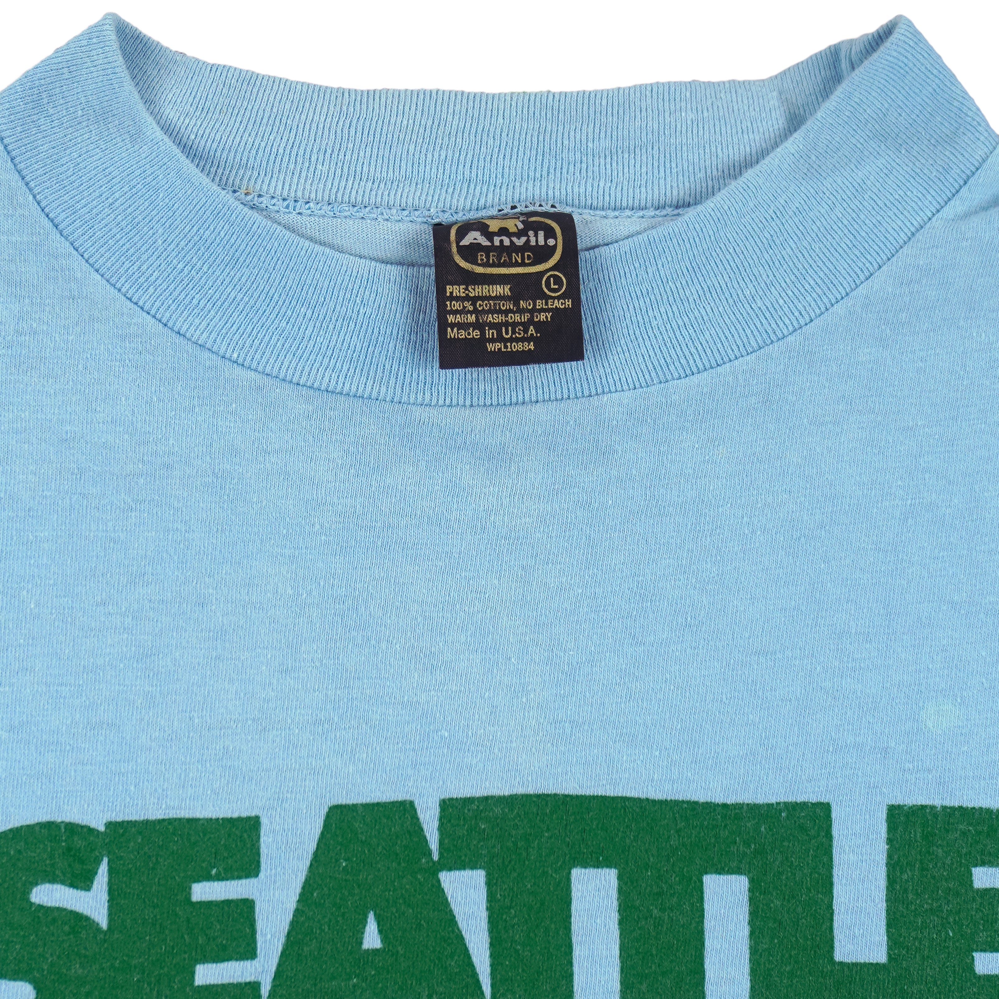 Vintage (Anvil) - Seattle Sounders Soccer T-Shirt 1980s Large Vintage Retro