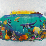 Vintage (Signal Sport) - Habitat Sea world Habitat Animal Print T-Shirt 1992 Large Vintage Retro