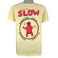 Vintage (4Evergreen) - Slow Vancouver Police Single Stitch T-Shirt 1990s Large Vintage Retro