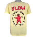 Vintage (4Evergreen) - Slow Vancouver Police Single Stitch T-Shirt 1990s Large Vintage Retro