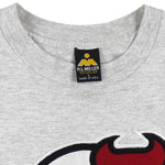 NHL (H.L.Miller Gold) - New Jersey Devils Big Logo T-Shirt 1992 Large Vintage Retro