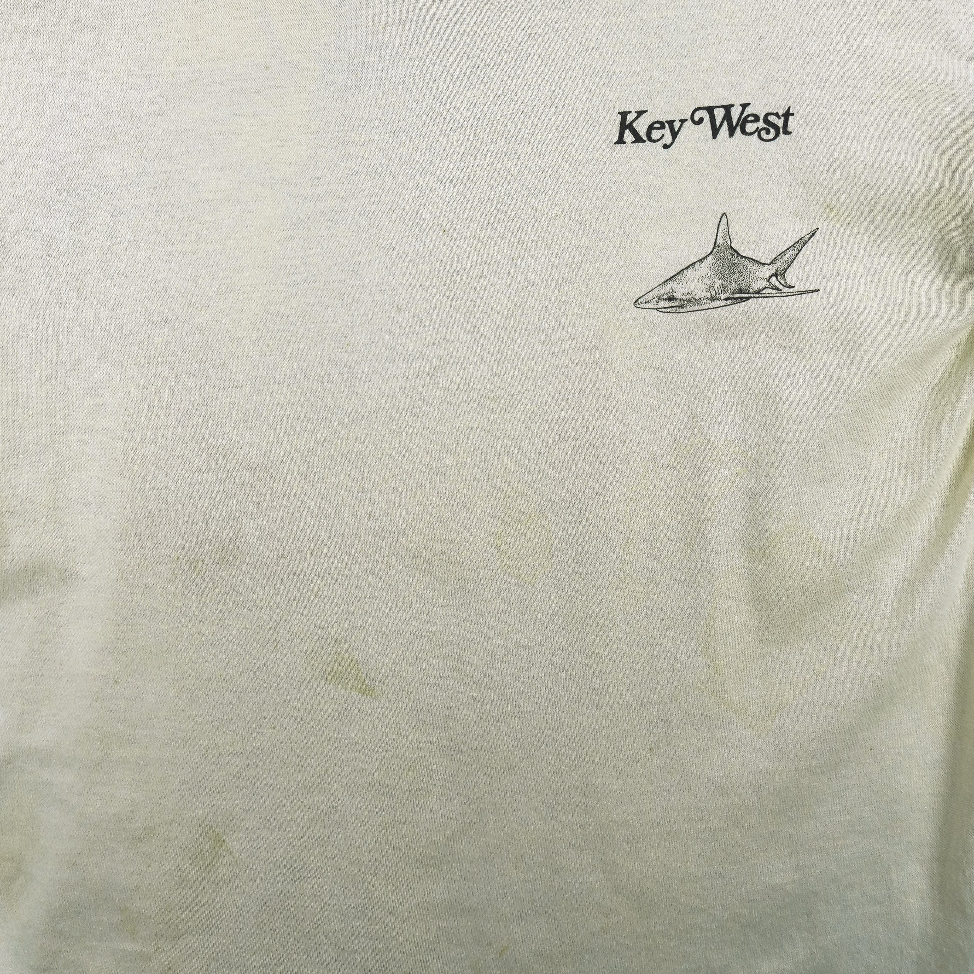Vintage (World Class) - Key West Mako Shark T-Shirt 1990s Large Vintage Retro