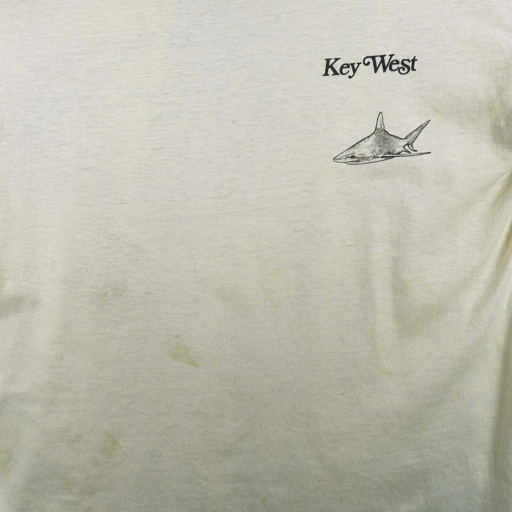 Vintage (World Class) - Key West Mako Shark T-Shirt 1990s Large Vintage Retro