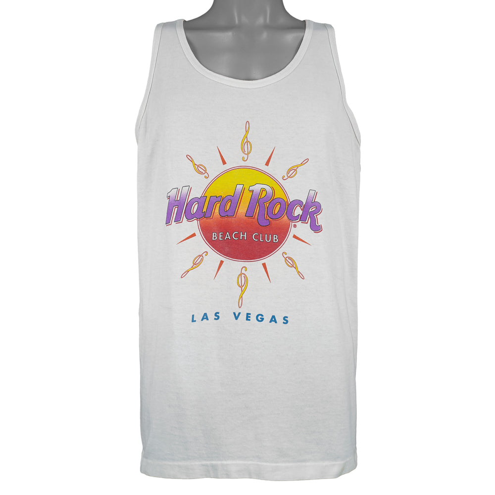 Vintage - Hard Rock Cafe Las Vegas Sleeveless Shirt 1990s Large Vintage Retro