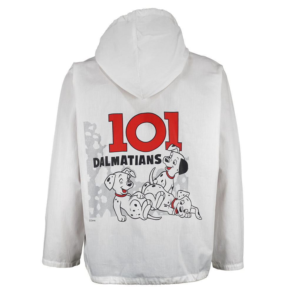 Disney - White 101 Dalmatians Hooded Jackett 1990s X-Large Vintage Retro