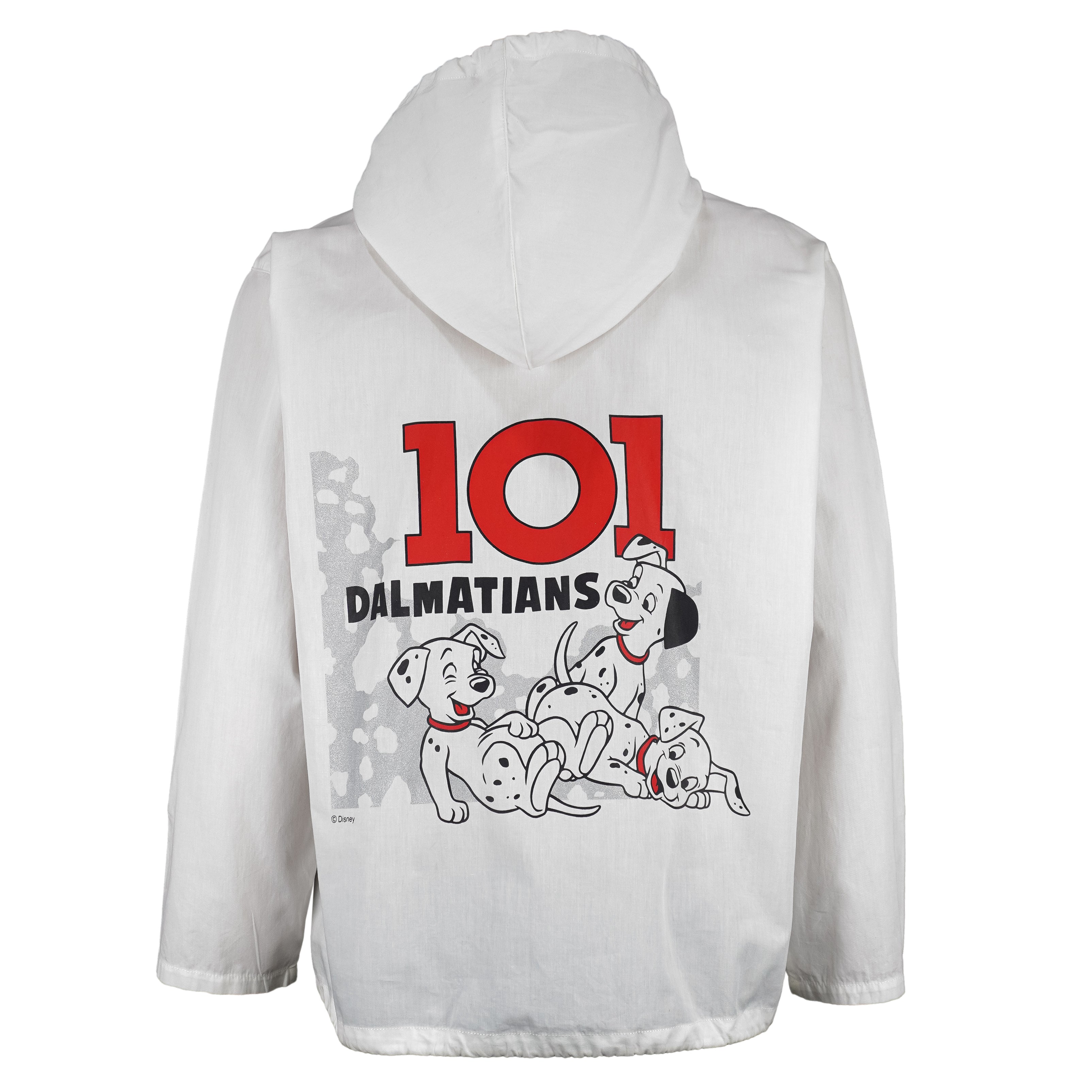 Disney - White 101 Dalmatians Hooded Jackett 1990s X-Large Vintage Retro