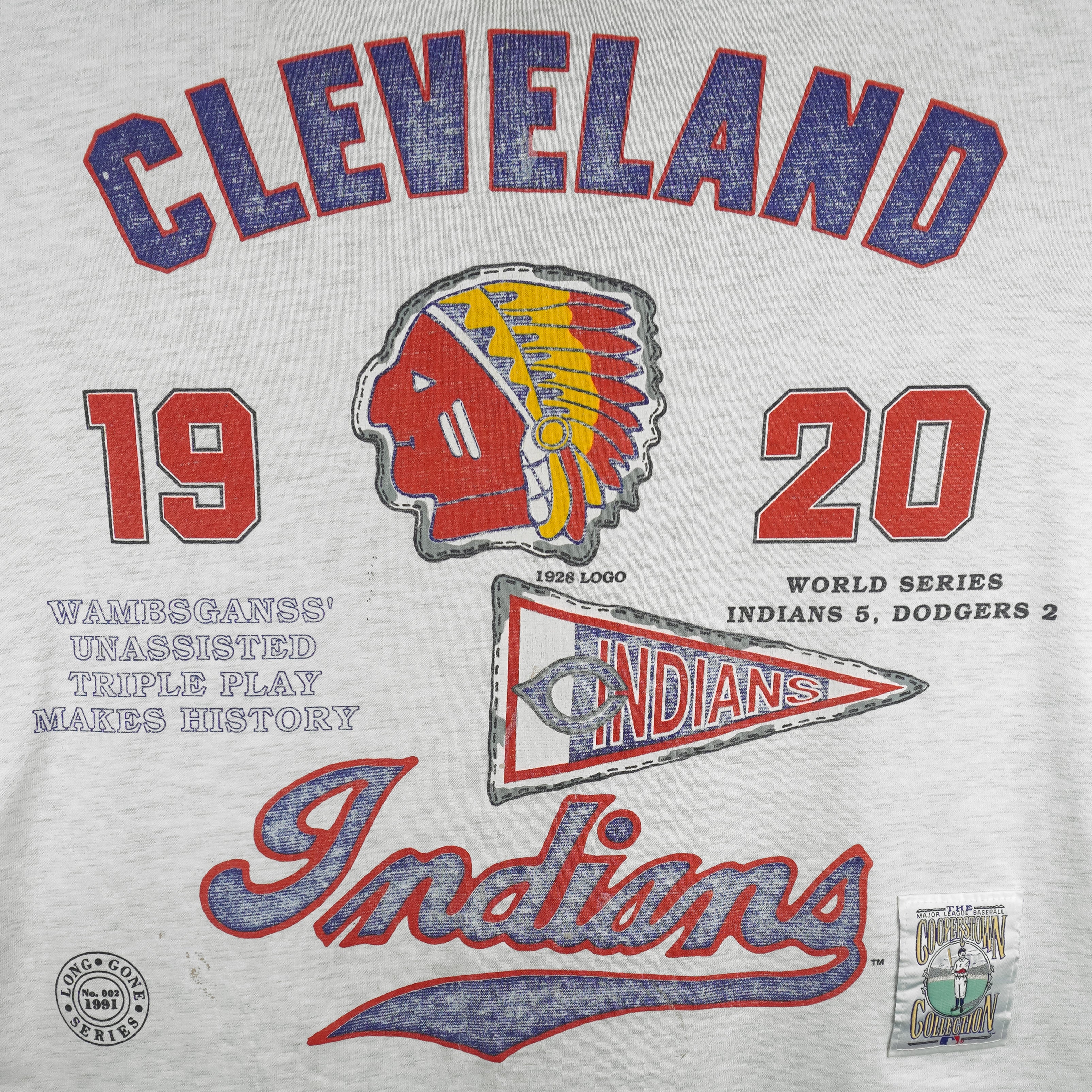 Vintage MLB (Long Gone) - Cleveland Indians World Champions
