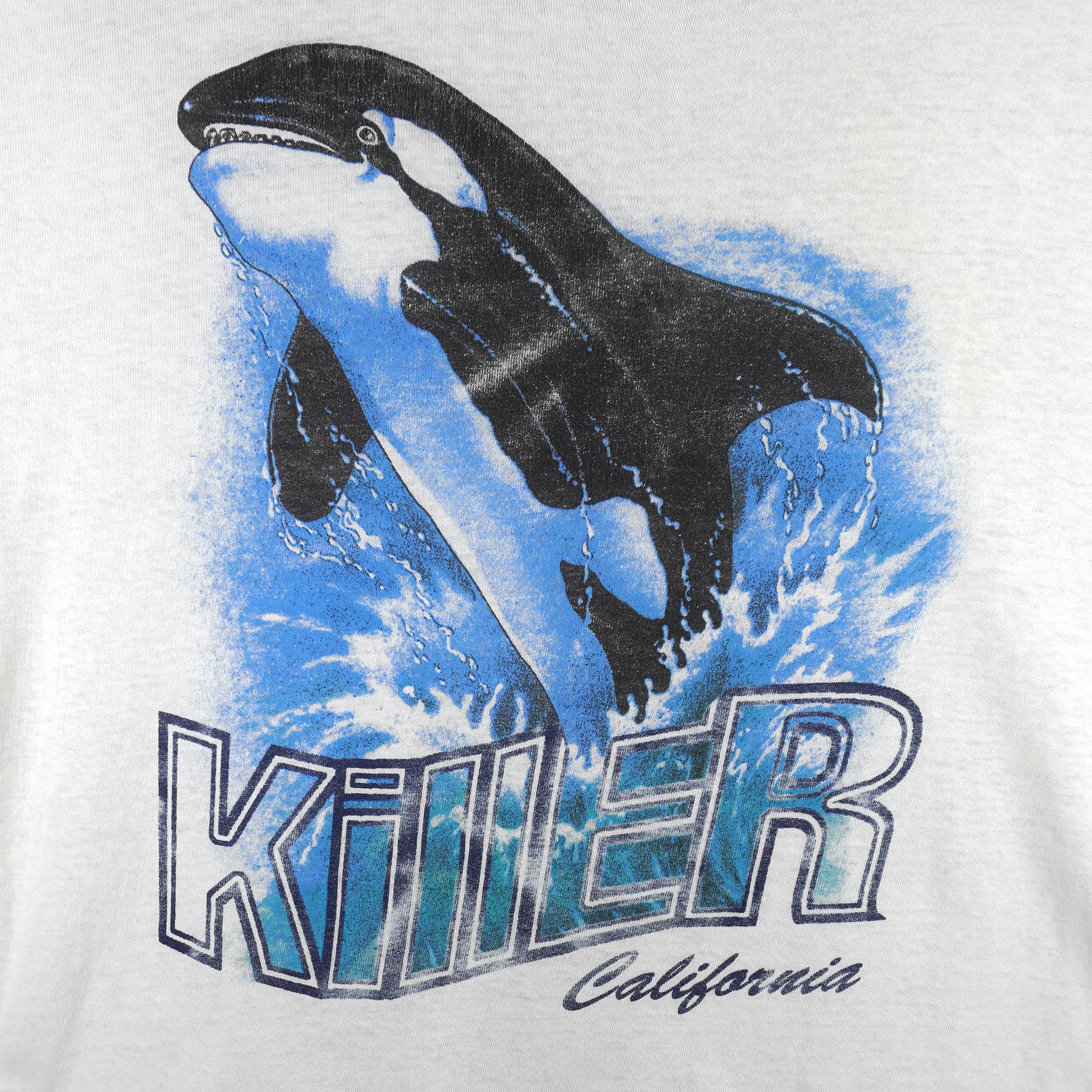 Vintage - Killer Whale Orca California Animal T-Shirt 1990s X-Large Vintage Retro