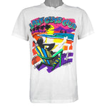Vintage - Lazy Guys Club Sleep All Day Party All Night T-Shirt 1990s Medium