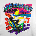Vintage - Lazy Guys Club Single Stitch T-Shirt 1990s Medium Vintage Retro
