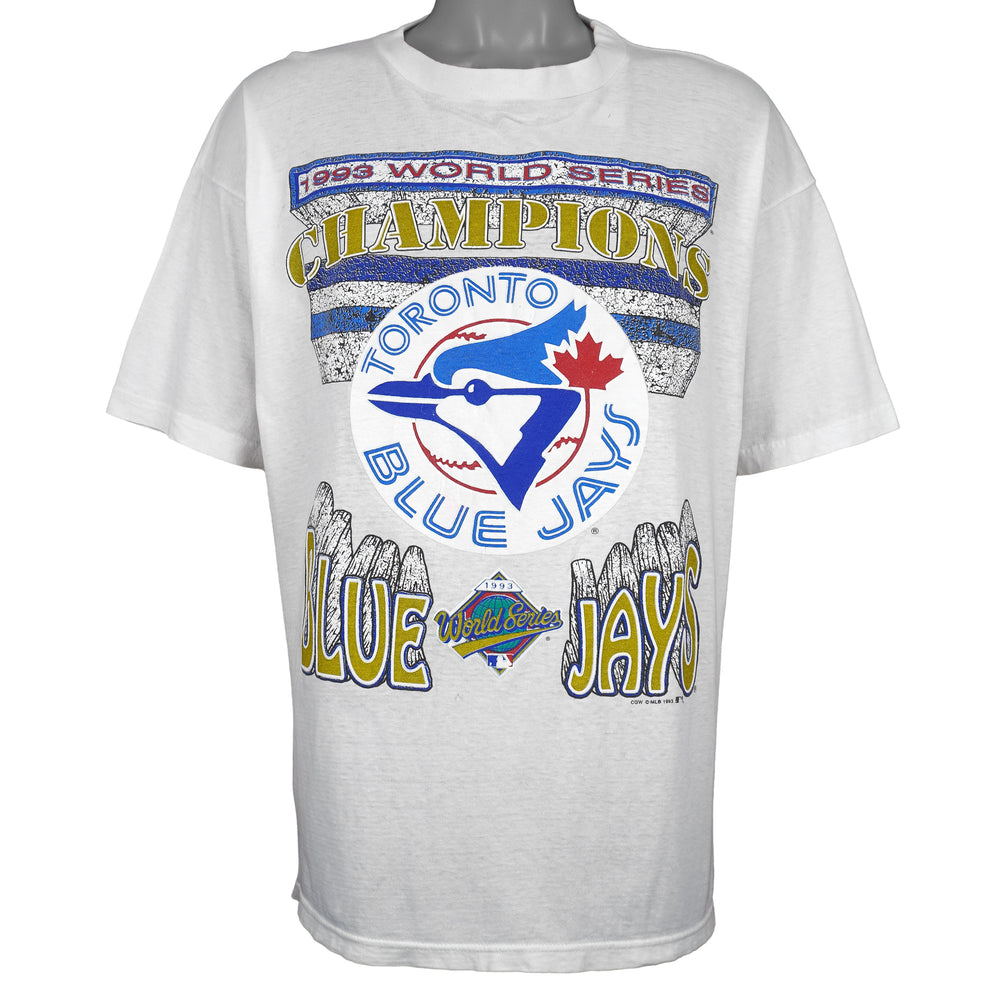 MLB - Toronto Blue Jays World Series Champions T-Shirt 1993 Large Vintage Retro Baseball