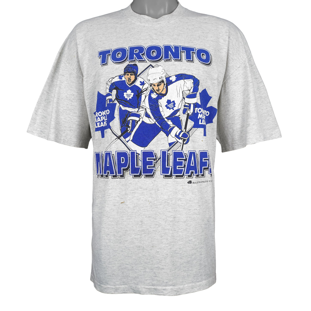 NHL (Bulletic Athletic) - Toronto Maple Leafs Spell-Out T-Shirt 1992 X-Large Vintage Retro Hockey