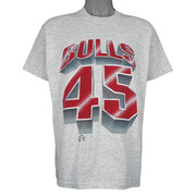 NBA (Salem) - Chicago Bulls #45 Michael Jordan T-Shirt 1990s Large Vintage Retro Basketball