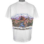 Vintage - Sansegal Sleight Expeditions Alone Wolf T-Shirt 1990s Large Vintage Retro