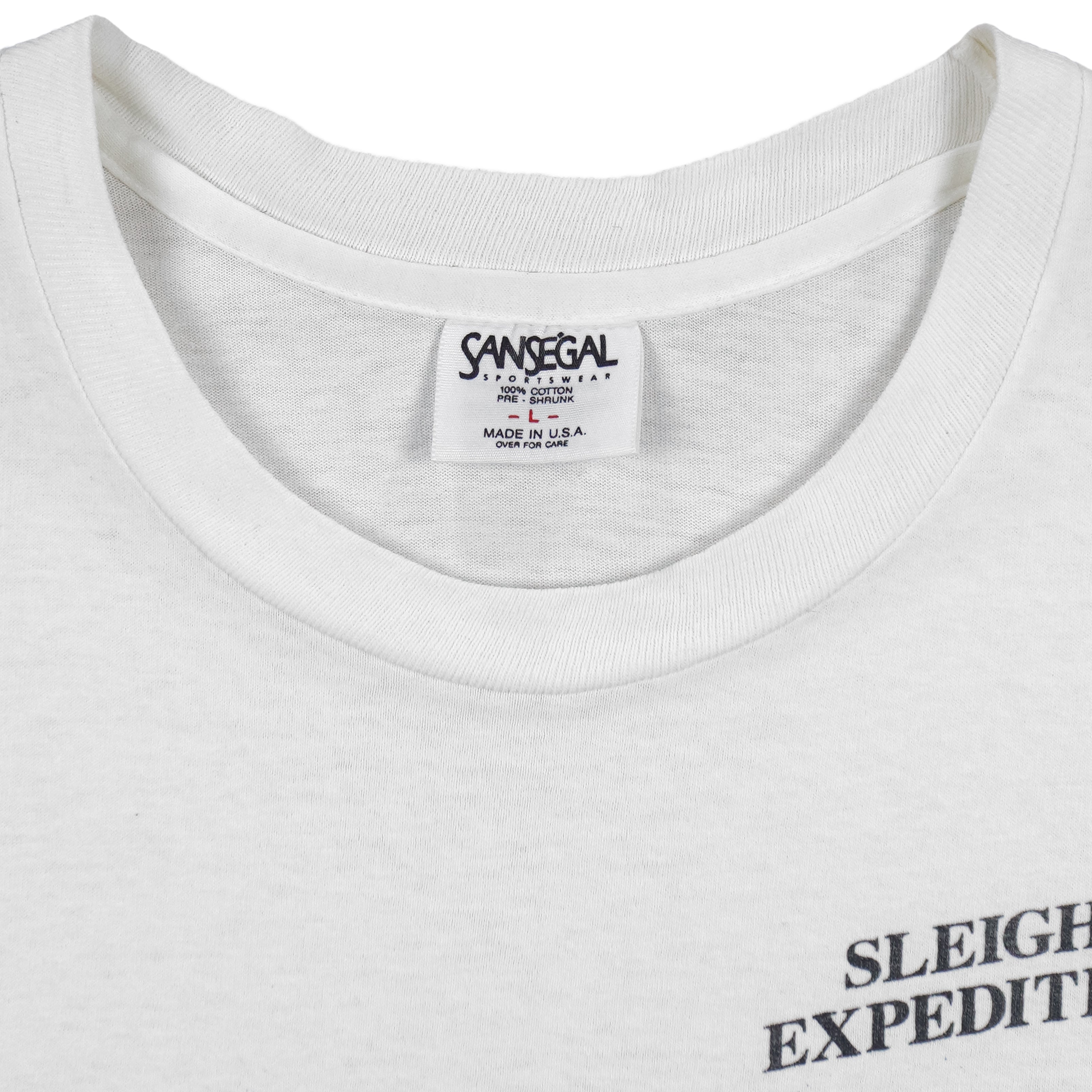Vintage - Sansegal Sleight Expeditions Alone Wolf T-Shirt 1990s Large Vintage Retro