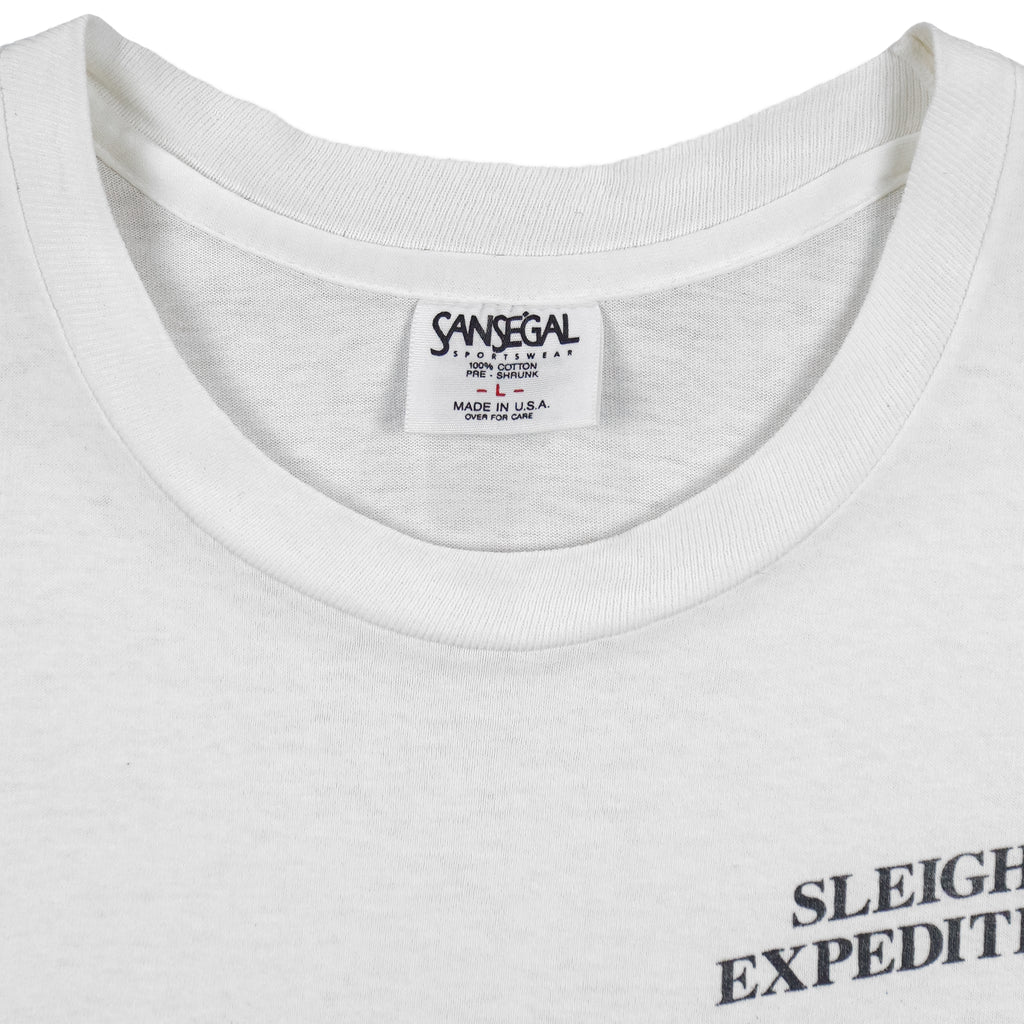 Vintage - Sansegal Sleight Expeditions Alone Wolf T-Shirt 1990s Large Vintage Retro