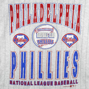 MLB (Garan) - Philadelphia Eagles Baseball Pinstripe T-Shirt 1992 X-Large Vintage Retro Baseball
