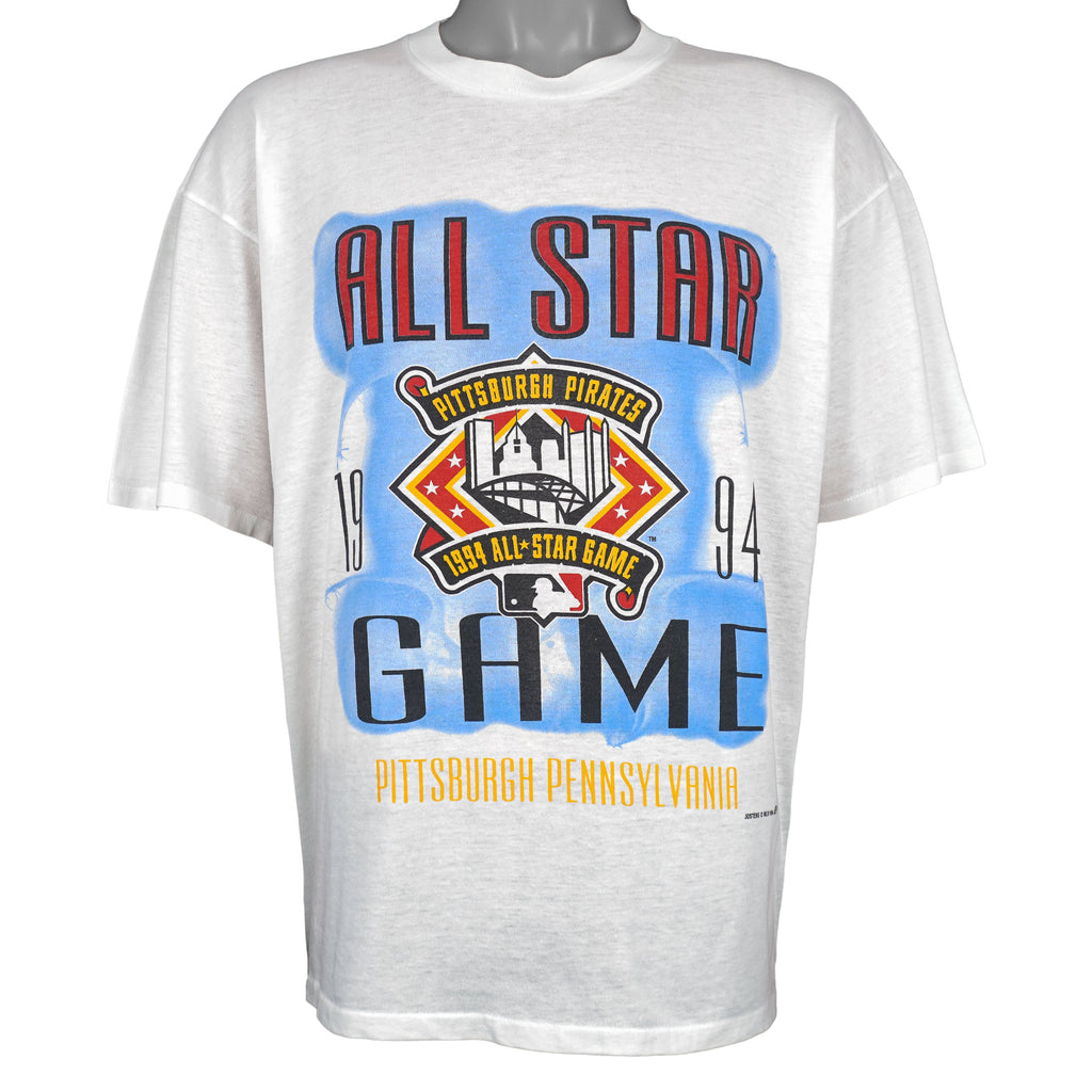 MLB (Artex) - Pittsburgh Pirates All-Star Game T-Shirt 1994 X-Large Vintage Retro Baseball