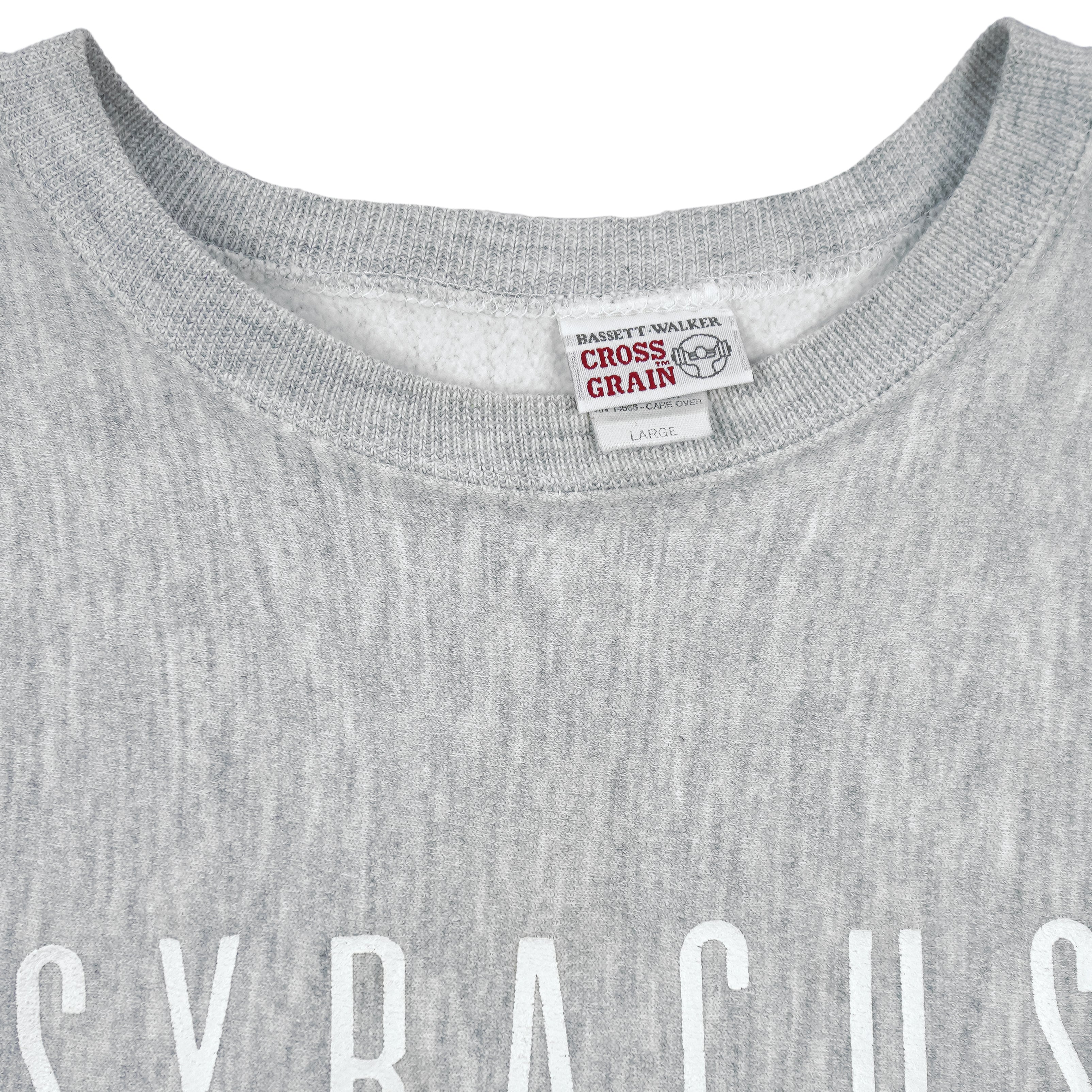 NCAA (Cross Grain) - Syracuse University SU Crew Neck Sweatshirt 1990s Large Vintage Retro Football