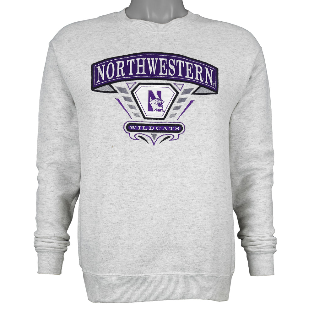 NCAA (Midwest) - Northwestern University Crew Neck Sweatshirt 1990s Medium Vintage Retro