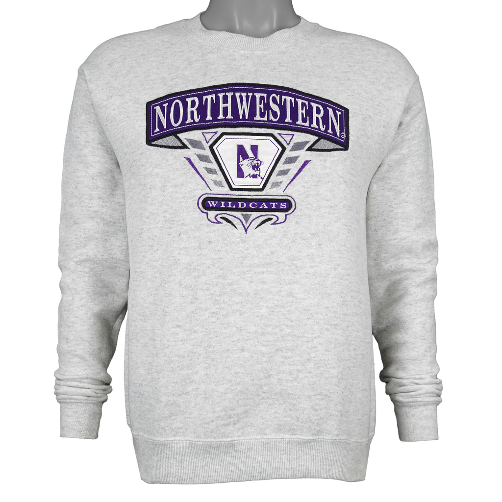 NCAA (Midwest) - Northwestern University Crew Neck Sweatshirt 1990s Medium Vintage Retro