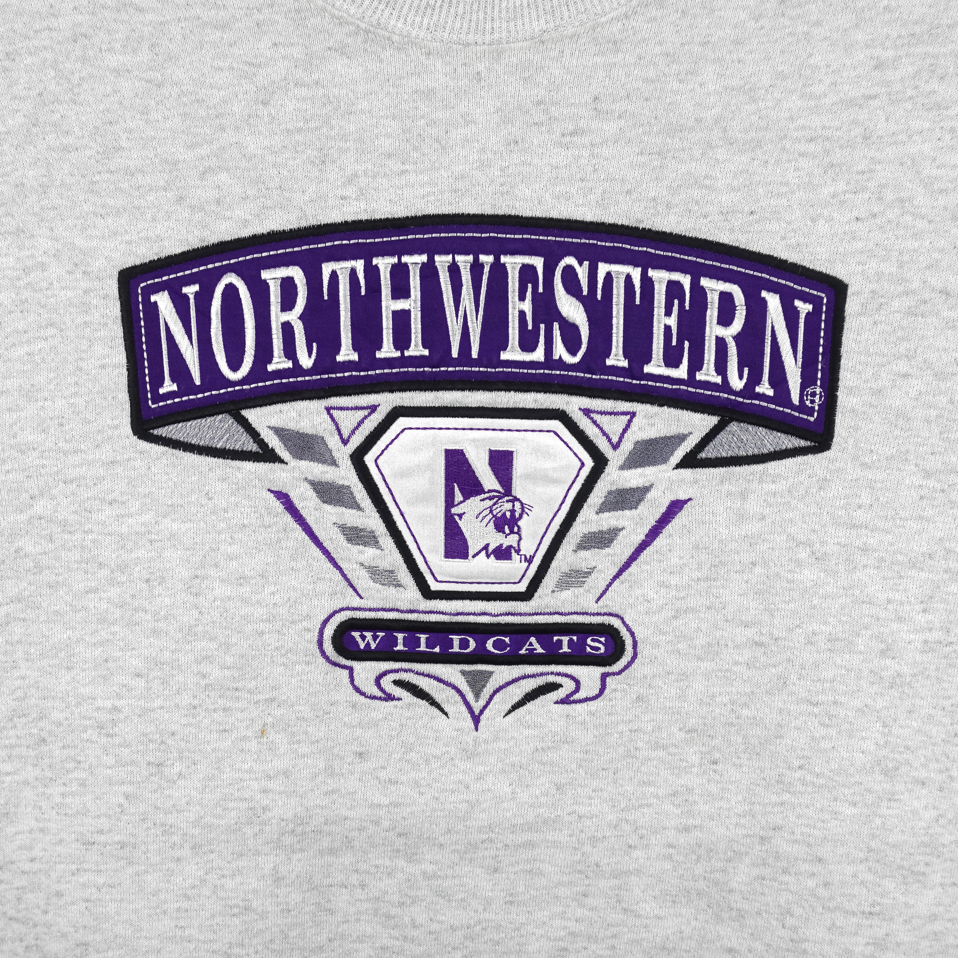NCAA (Midwest) - Northwestern University Crew Neck Sweatshirt 1990s Medium Vintage Retro
