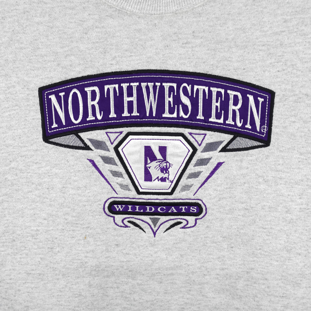 NCAA (Midwest) - Northwestern University Crew Neck Sweatshirt 1990s Medium Vintage Retro