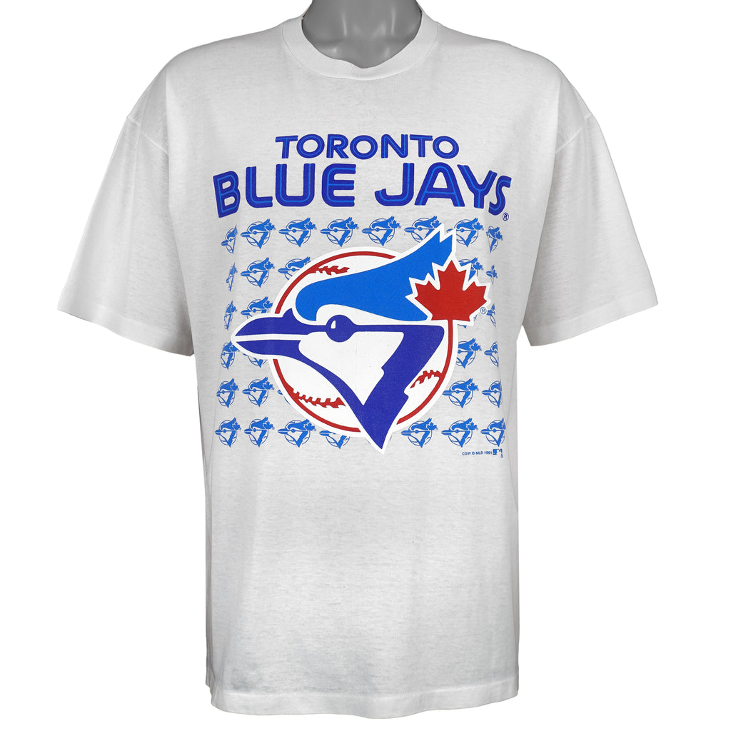 MLB (My Favourite Team) - Toronto Blue Jays Big Logo T-Shirt 1991 X-Large Vintage Retro Baseball