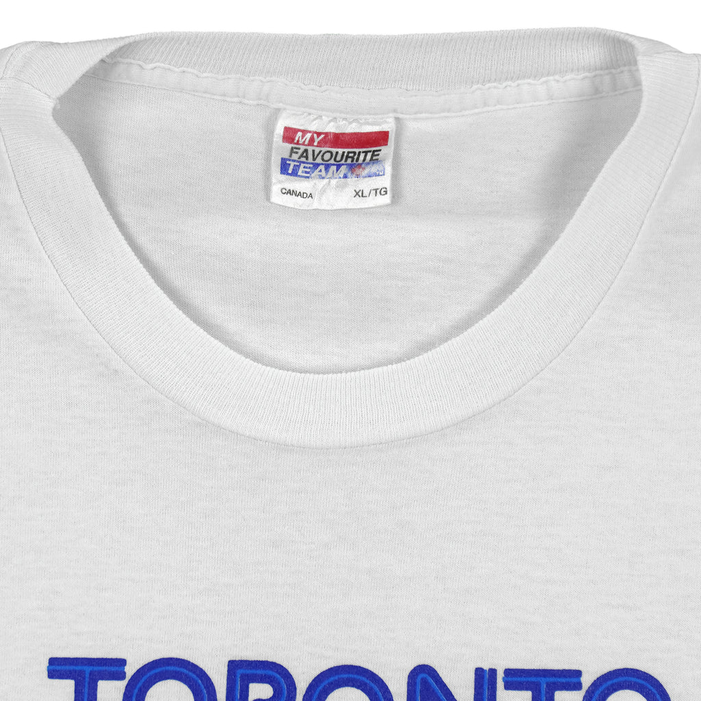MLB (My Favourite Team) - Toronto Blue Jays Big Logo T-Shirt 1991 X-Large Vintage Retro Baseball