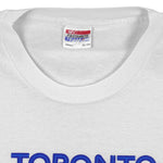 MLB (My Favourite Team) - Toronto Blue Jays Big Logo T-Shirt 1991 X-Large Vintage Retro Baseball
