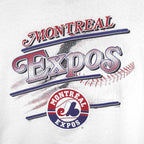 MLB - Montreal Expos Single Stitch T-Shirt 1990s Large Vintage Retro Baseball