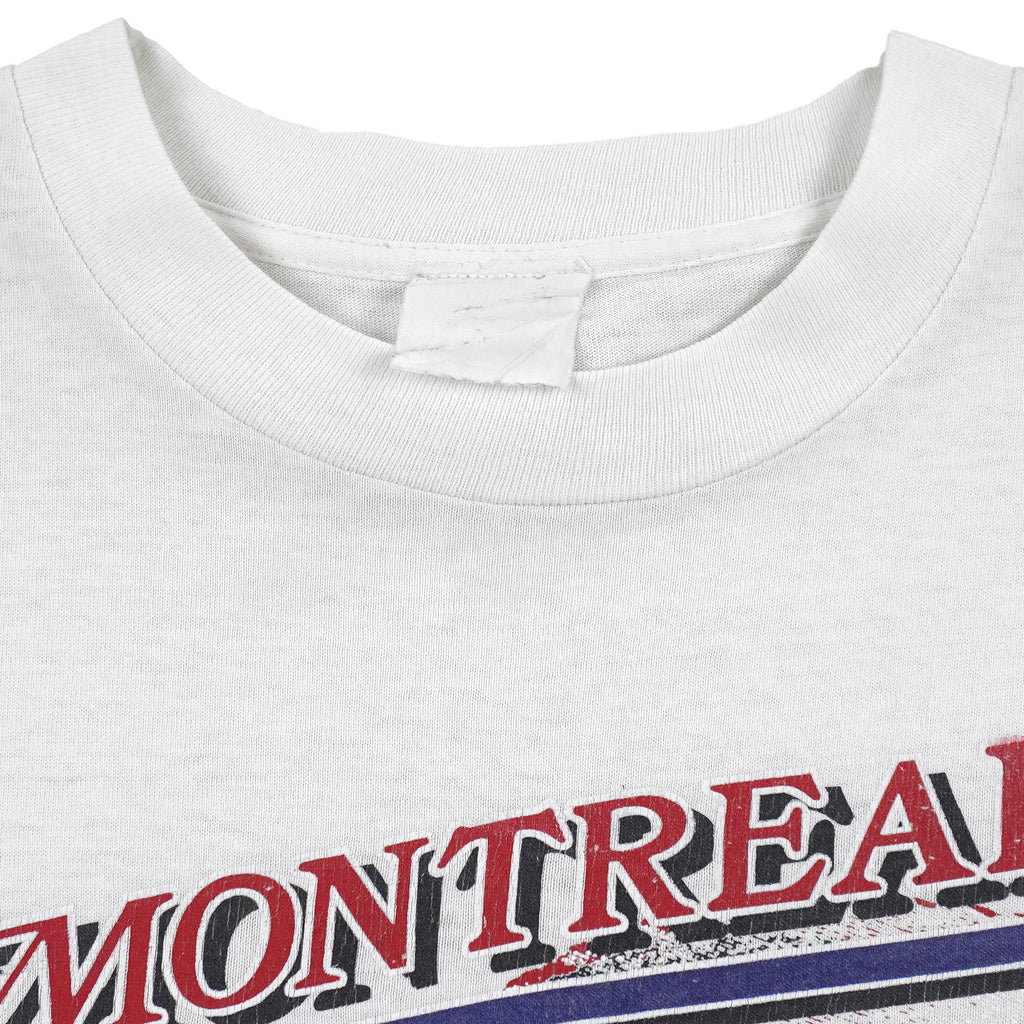 MLB - Montreal Expos Single Stitch T-Shirt 1990s Large Vintage Retro Baseball
