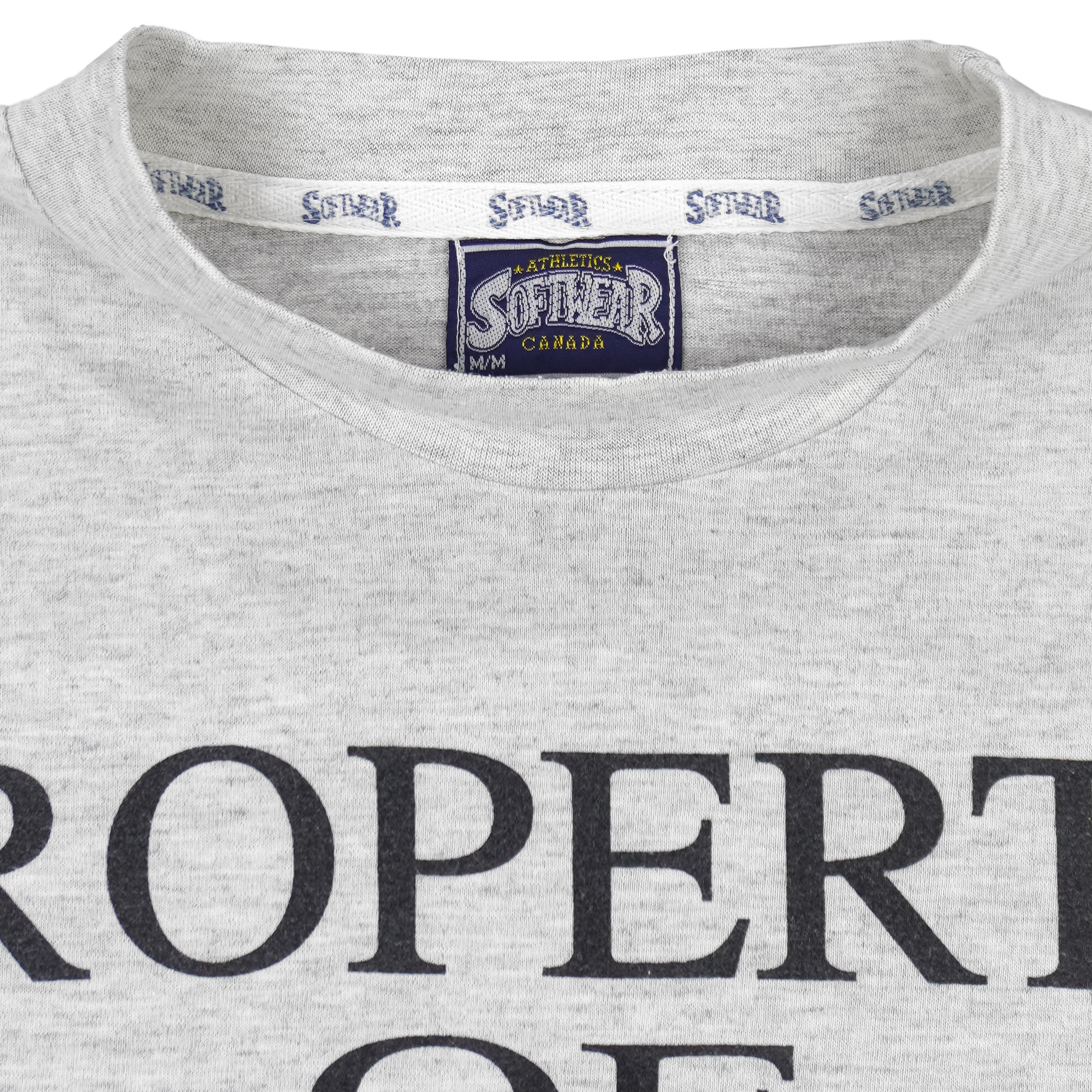NHL (Softwear) - Property of Ottawa Senators Spell-Out T-Shirt 1992 Medium Vintage Retro Hockey