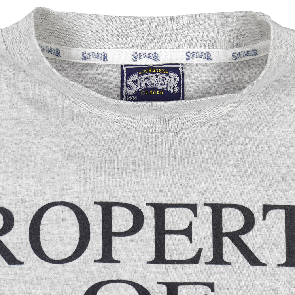 NHL (Softwear) - Property of Ottawa Senators Spell-Out T-Shirt 1992 Medium Vintage Retro Hockey