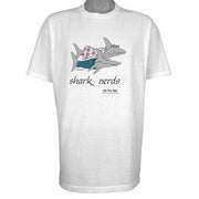 Vintage (The Far Side) -Shark Nerd Single Stitch T-Shirt 1987 X-Large Vintage Retro