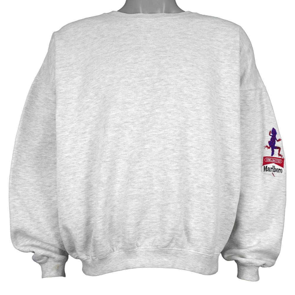 Vintage (Marlboro) - Light Grey Unlimited Gecko Crew Neck 1990s X-Large Vintage Retro