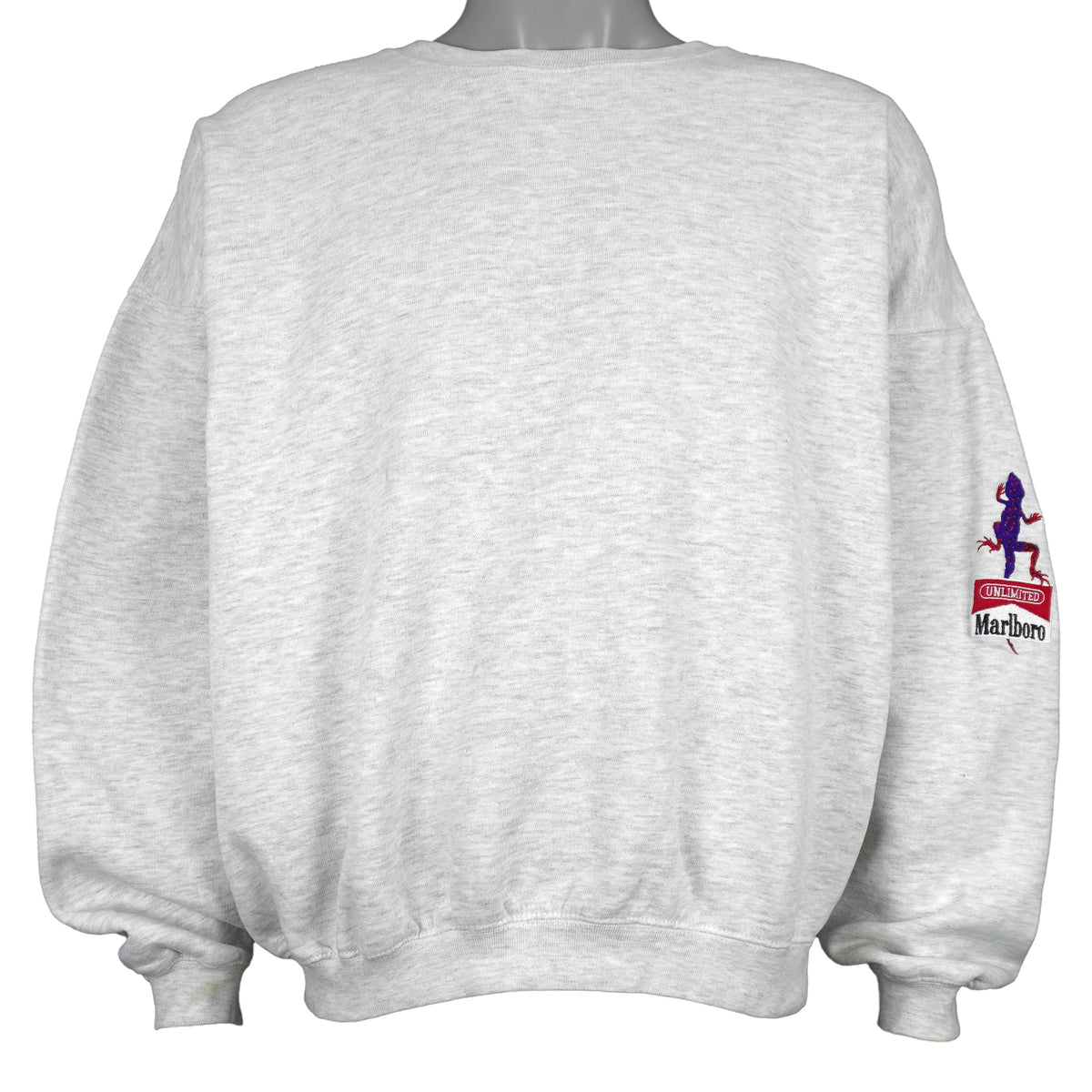Vintage (Marlboro) - Light Grey Unlimited Gecko Crew Neck 1990s X-Large Vintage Retro