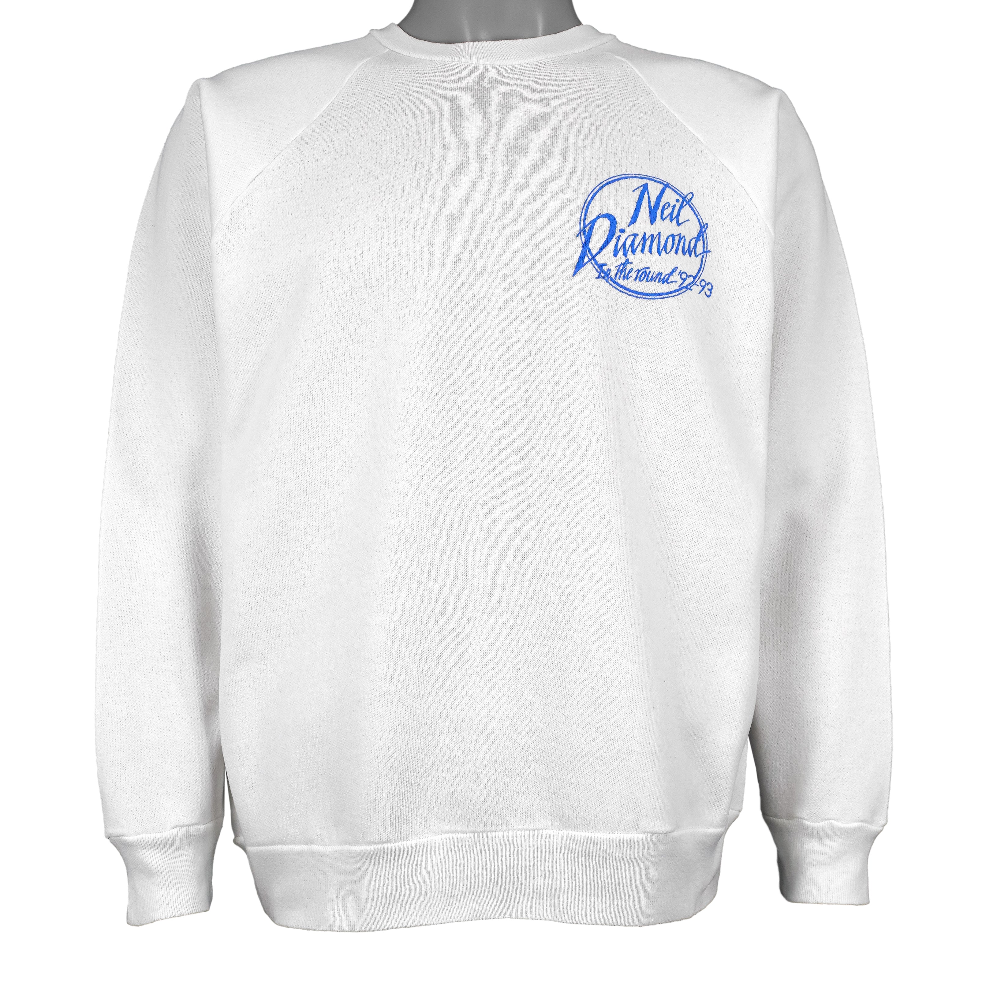 Vintage (Que) - Neil Diamond In The Round Tour Crew Neck Sweatshirt 1992 Large Vintage Retro
